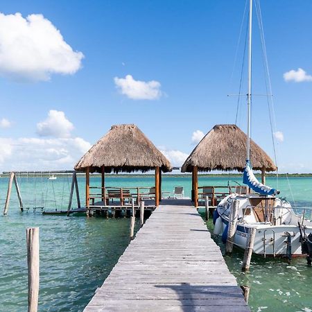 Lagoon Front Hut: Daily Cleaning, Bikes & Kayaks! Bacalar Dış mekan fotoğraf