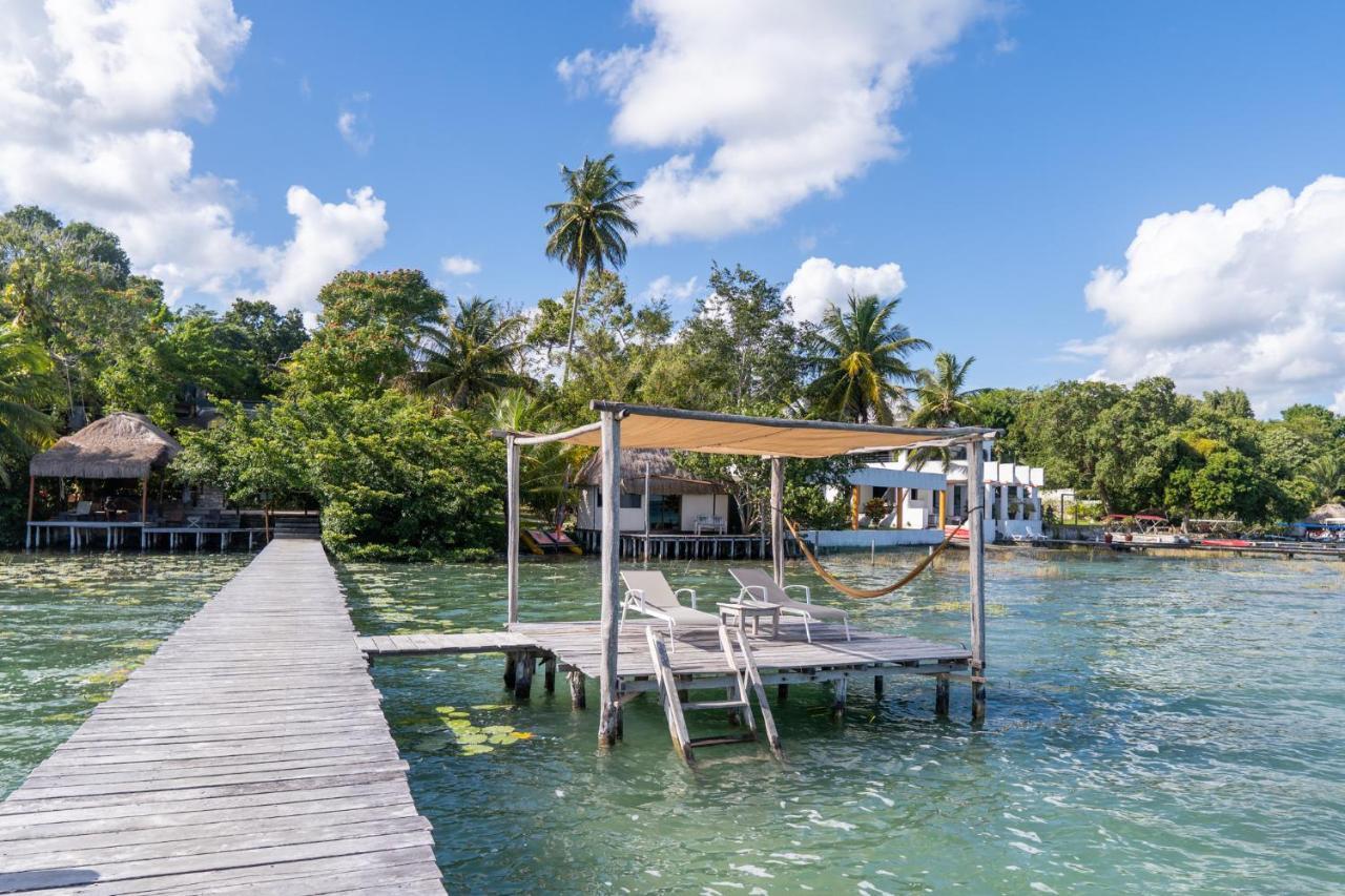 Lagoon Front Hut: Daily Cleaning, Bikes & Kayaks! Bacalar Dış mekan fotoğraf