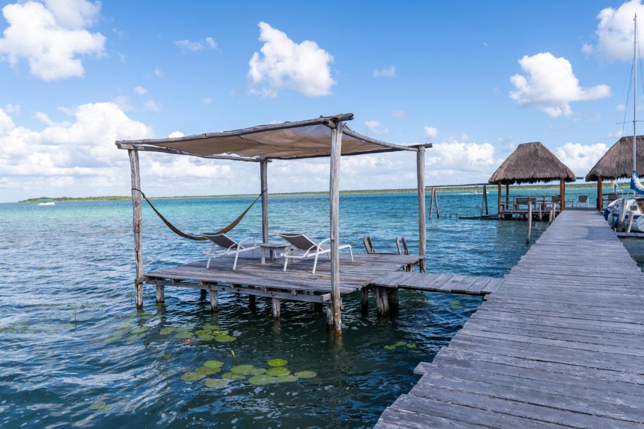 Lagoon Front Hut: Daily Cleaning, Bikes & Kayaks! Bacalar Dış mekan fotoğraf